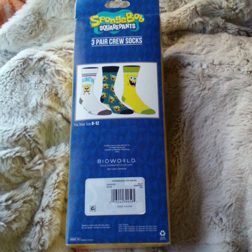 NWT🧦 SpongeBob crew socks - Picture 7 of 7
